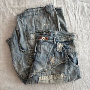 Magnolia Pearl - patchwork jeans